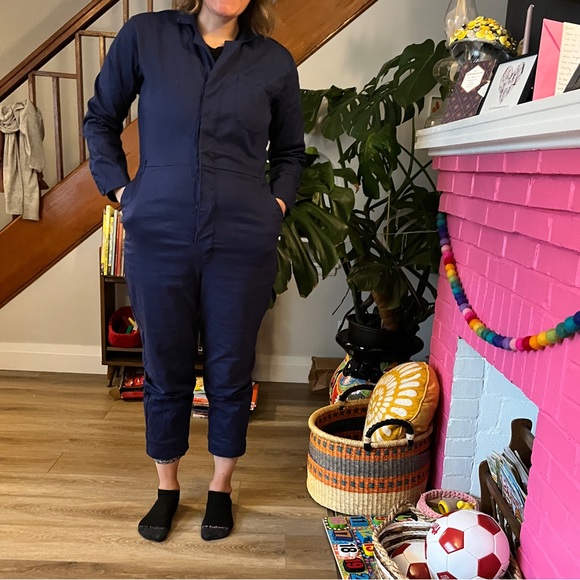 Organic Cotton Stretch Boiler Suit Jumpsuit Coveralls - Picture 9 of 10